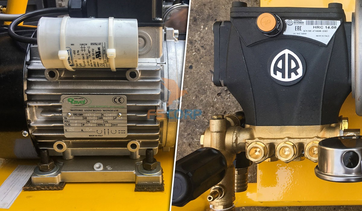 Máy phun xịt rửa xe áp lực cao Urali AR U22-1408