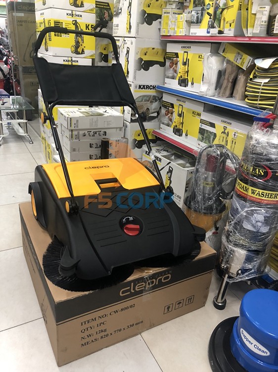 Máy quét rác đẩy tay Clepro CW-800/2