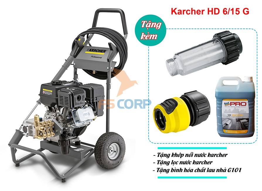 Máy phun áp lực cao chạy xăng Karcher HD 6/15 G Classic (1.187-900.0)