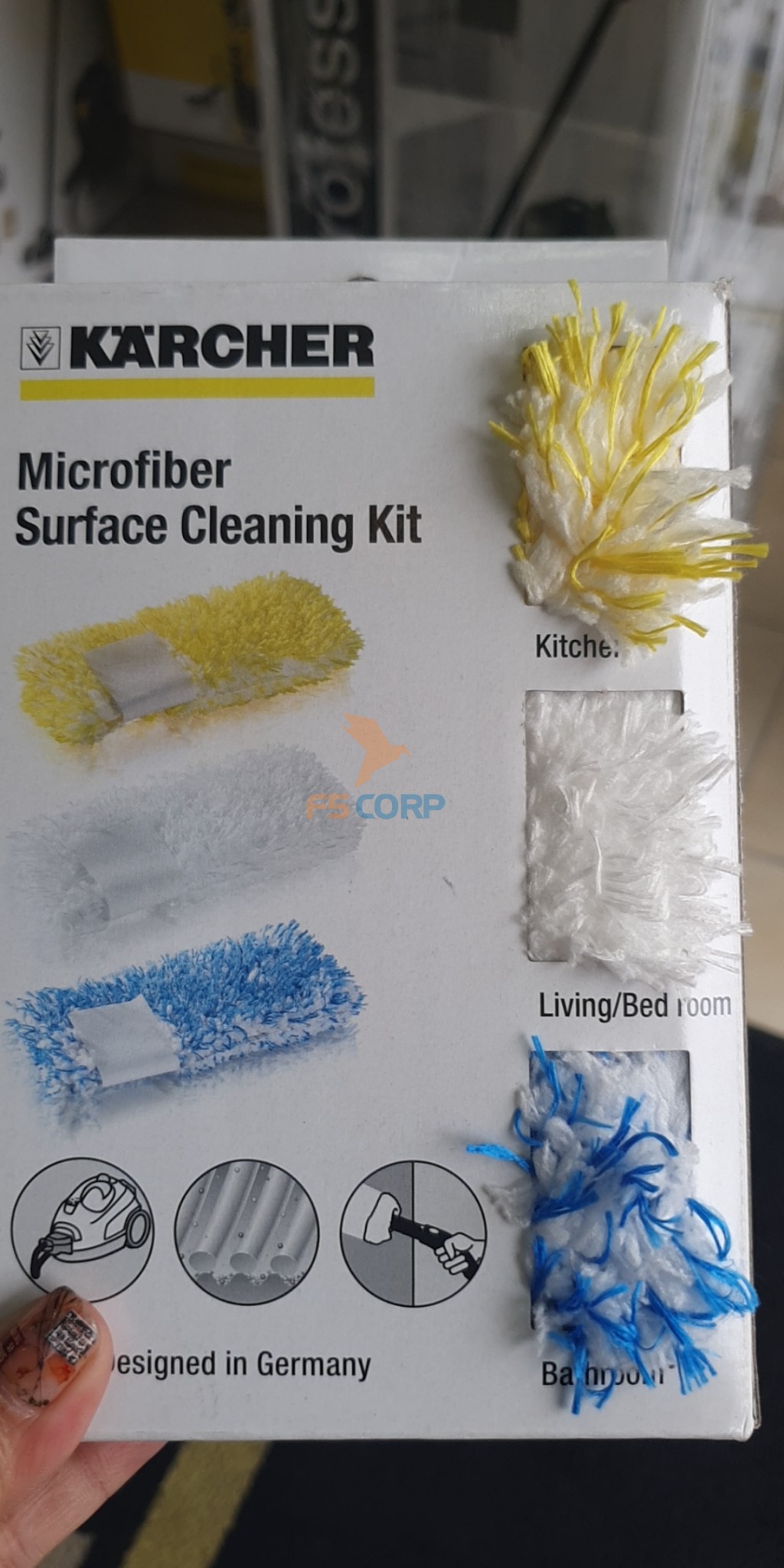 Bộ khăn lau karcher cho máy hơi nước SC 2.863-232.0