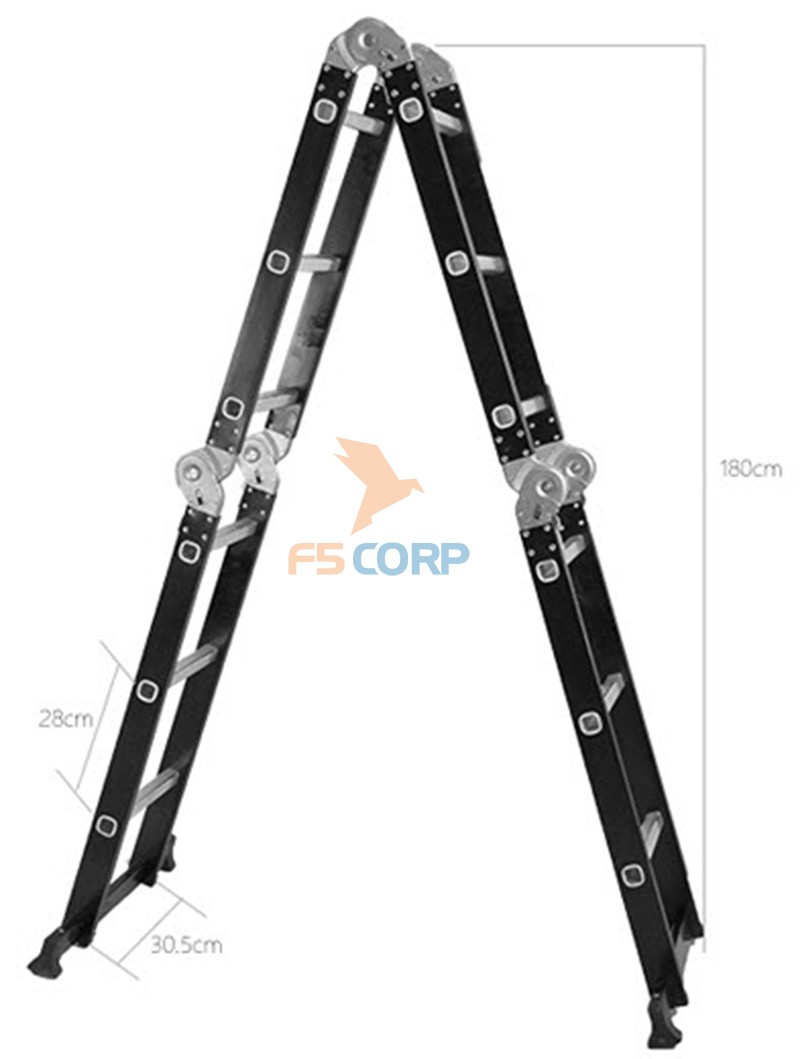 Thang gấp đa năng 4 đoạn Nikawa NKG-44