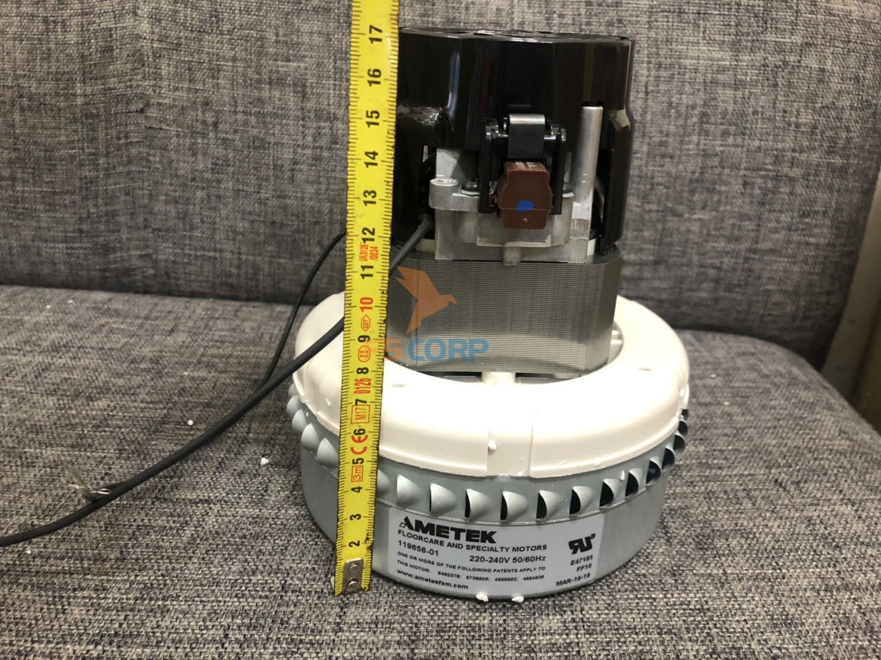 Motor Ametek 1000w cho máy hút bụi hút nước