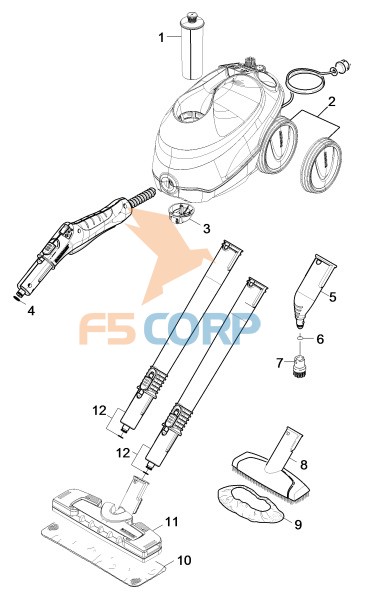Máy làm sạch hơi nước nóng Karcher SC 3 EasyFix (1.513-110.0)