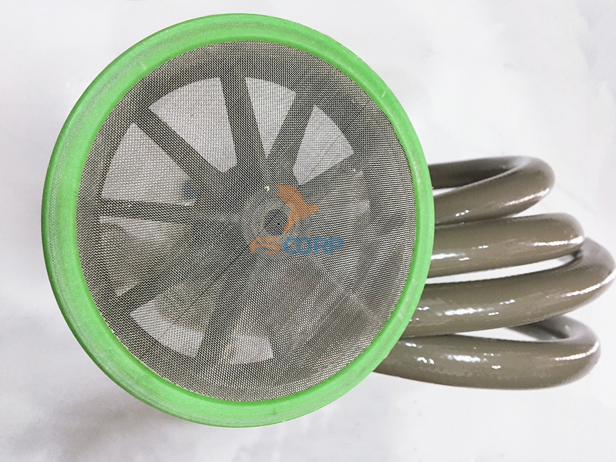 Dây cấp nước 2.5m có lọc dùng cho máy phun áp lực Lutian, Projet, Tiger, Promac,...