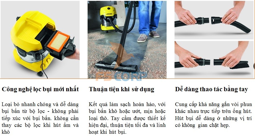 Máy hút bụi nước Karcher WD 4 Premium (1.348-150.0)