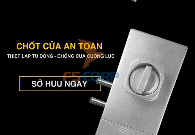 Khóa cửa vân tay cao cấp 5A GLASS PRO