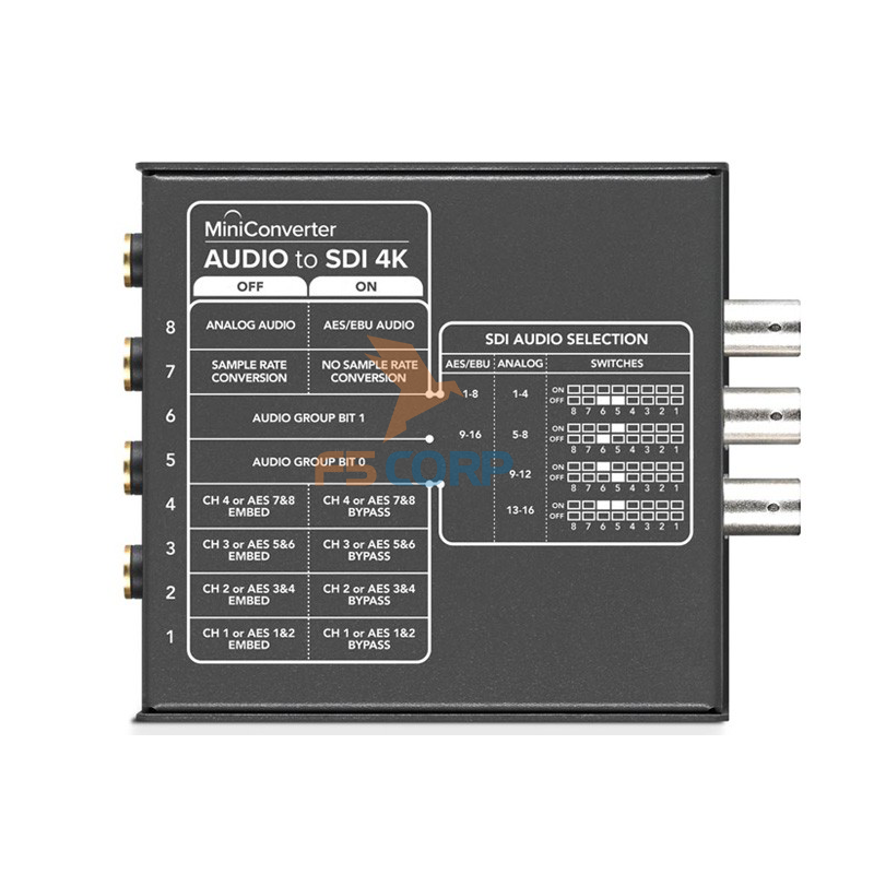 Card Kĩ xảo Blackmagic Mini Converter - Audio to SDI 4K