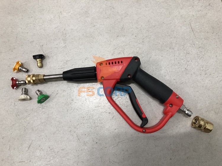 Súng rửa xe cao áp ngắn đỏ 5000psi - G08