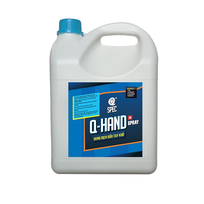 Nước rủa tay dạng cồn diệt khuẩn không dụng nước AVCO Q-HAND SPRAY 4L
