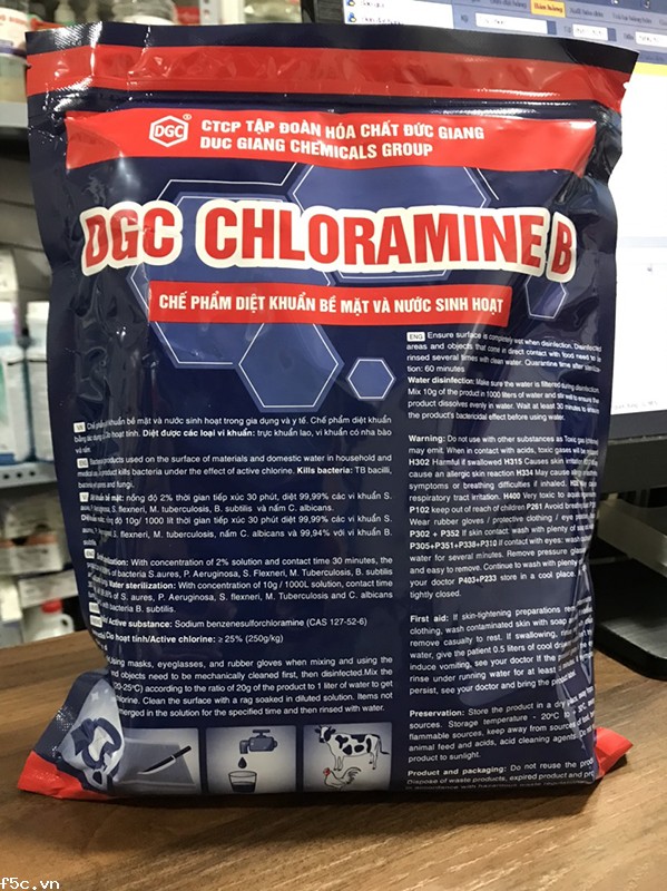 BỘT KHỬ TRÙNG DIỆT KHUẨN CLORAMIN B VIỆT NAM TÚI 1 KG