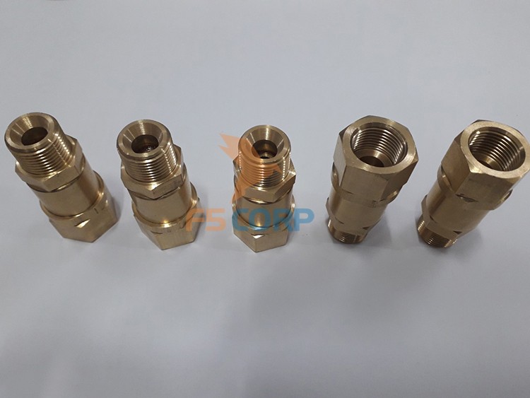 Cổ chống xoắn dây phun áp lực cho máy Lutian, promac, tiger