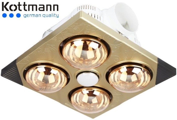 Đèn sưởi 4 bóng âm trần Kottmann K4B-T