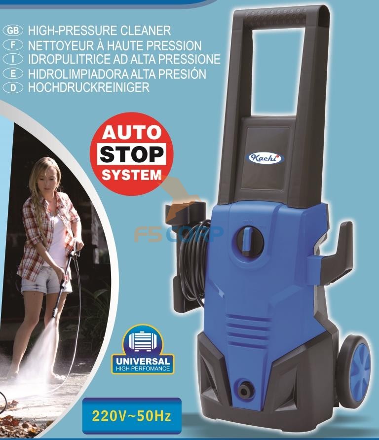 Máy phun xịt rửa cao áp Kachi có bánh xe 1650W