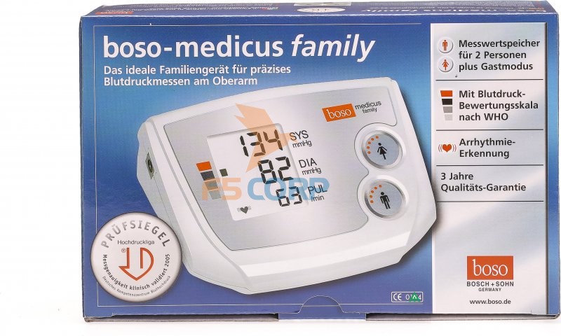 Máy đo huyết áp tự động Boso Medicus Family Cao Cấp