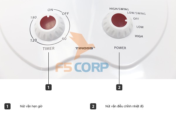 Quạt sưởi HALOGEN TIROSS TS929