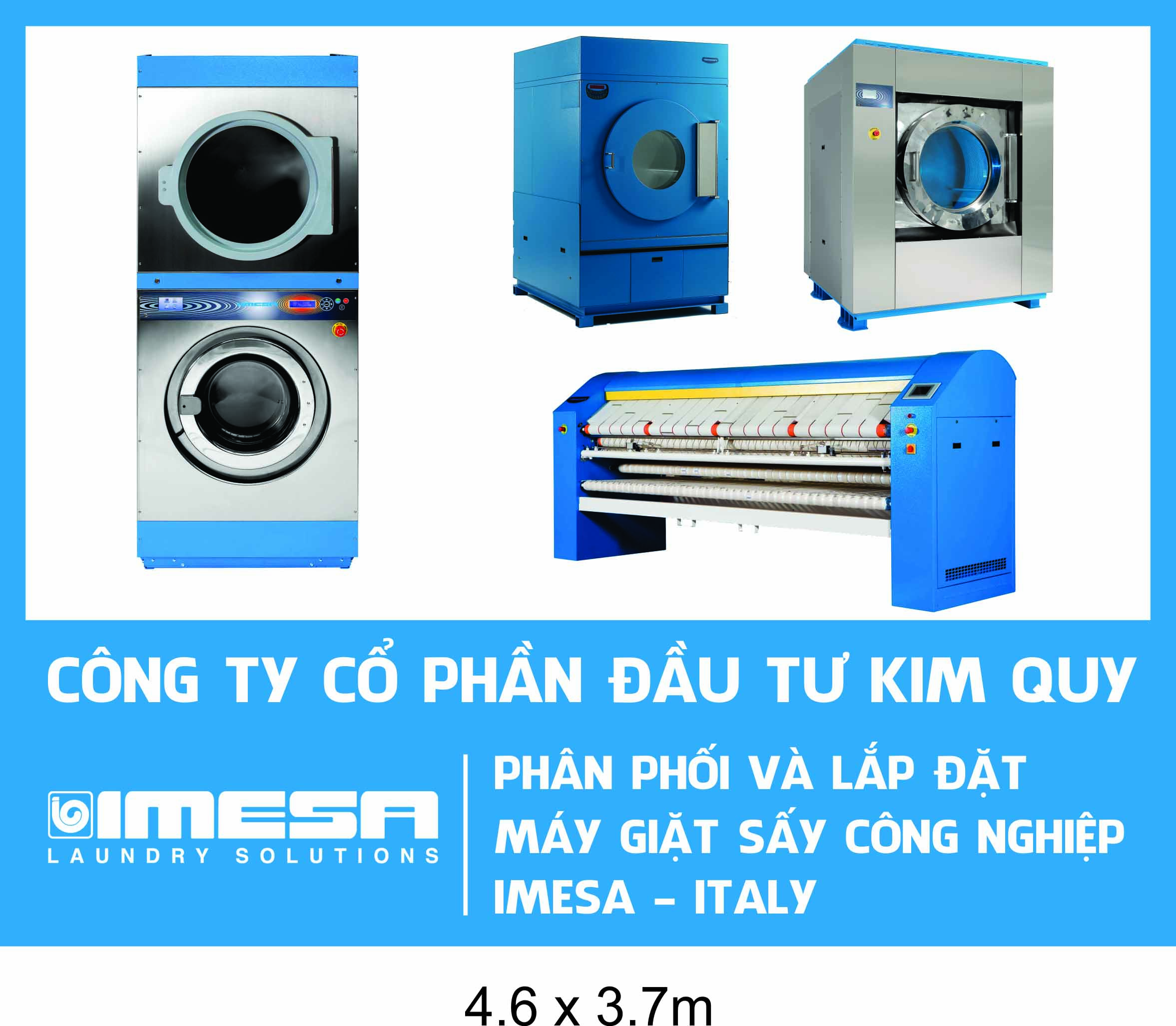 Máy Giặt-Sấy-Là Công Nghiệp Imesa