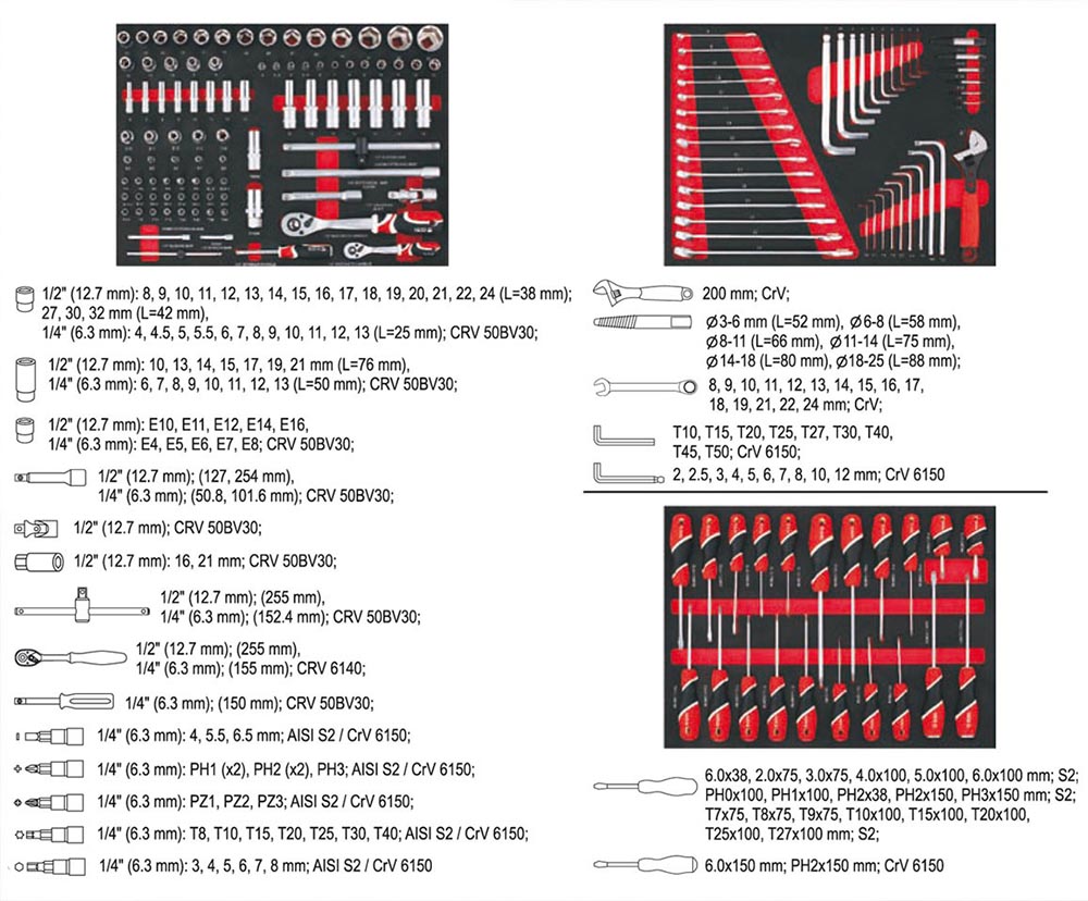 Tủ đựng đồ nghề sửa chữa cao cấp 7 ngăn YATO YT-55290