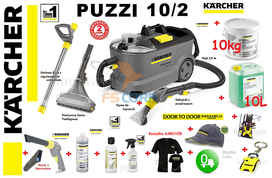 Máy giặt thảm giặt ghế sofa Karcher Puzzi 10/2 Adv mã 1.193-120.0