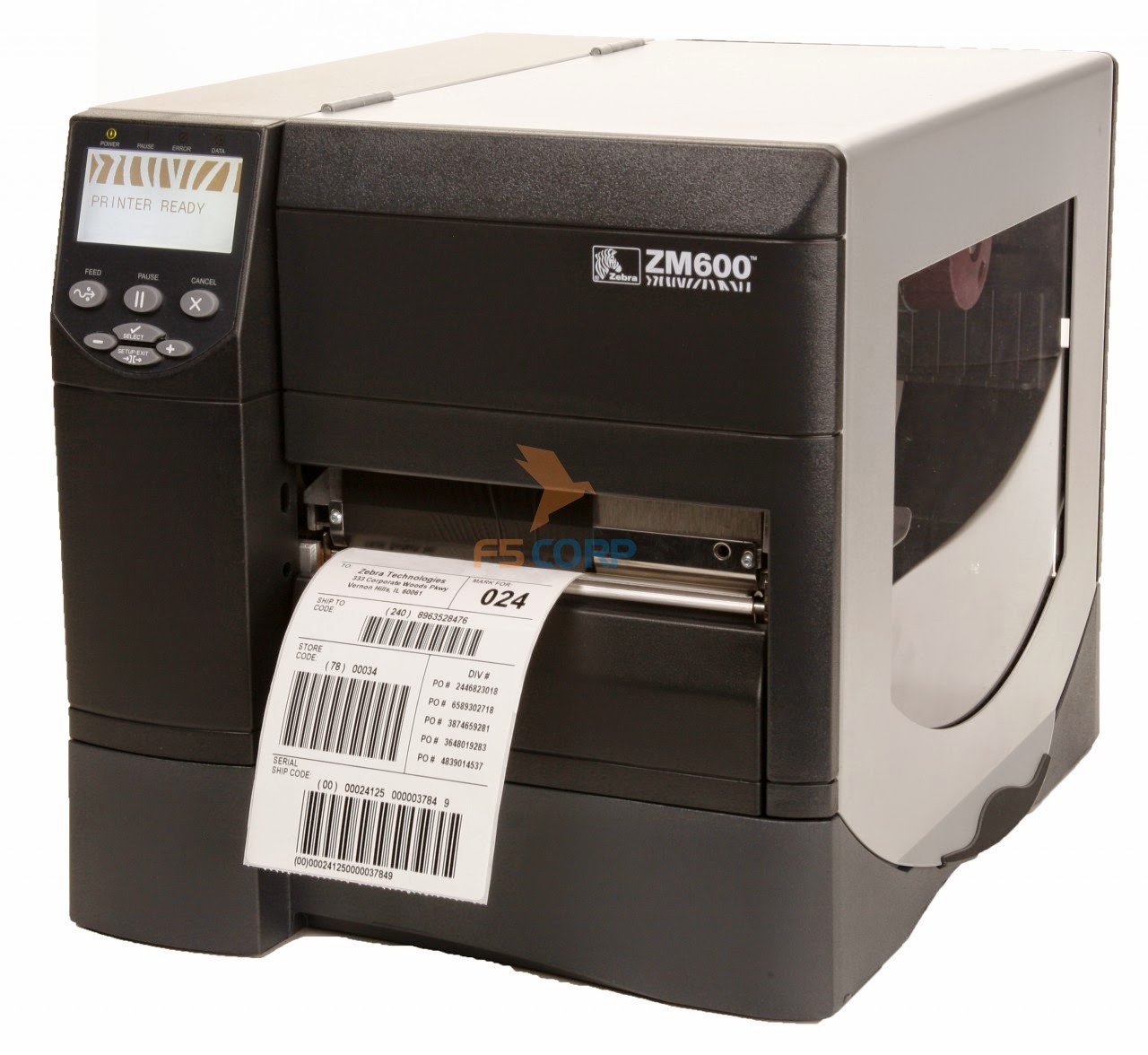 Máy in mã vạch, in tem nhãn ZEBRA ZM600 (203dpi)