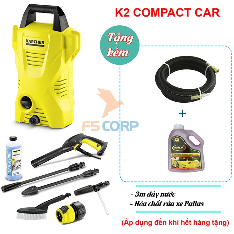 Máy phun xịt áp lực cao Karcher K2 Compact Car mã 1.673-506.0