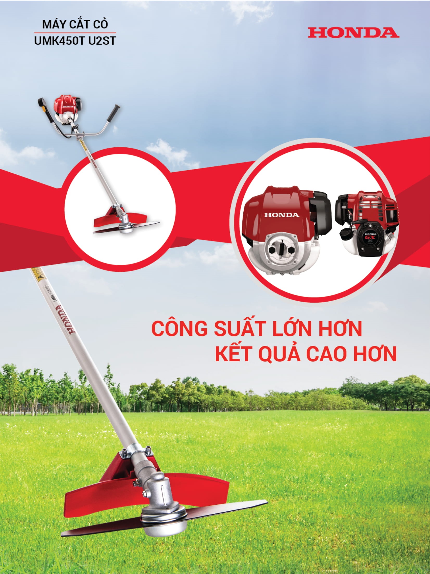 Máy cắt cỏ Honda UMK450T U2ST