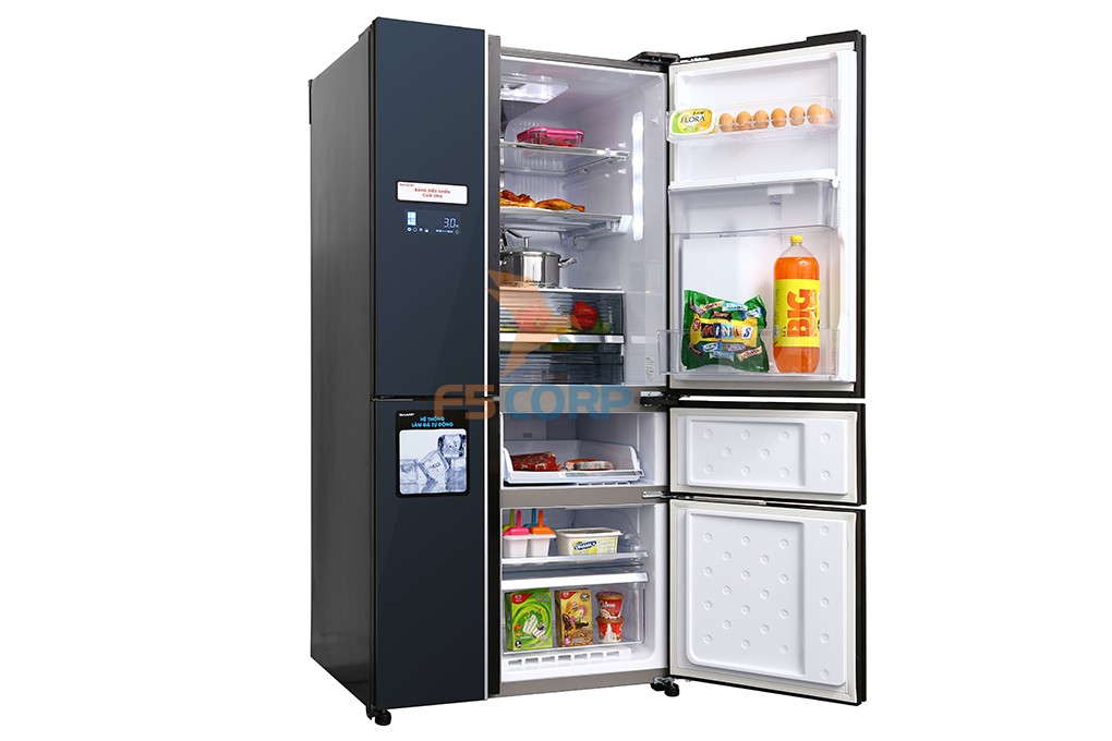 Tủ lạnh Sharp Inverter 665 lít SJ-F5X75VGW-BK