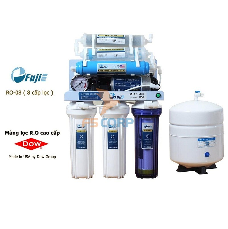 Máy lọc nước tinh khiết RO thông minh FujiE RO-08 ( 8 cấp lọc )