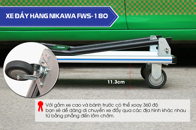 Xe đẩy hàng nhôm Nikawa FWS-180