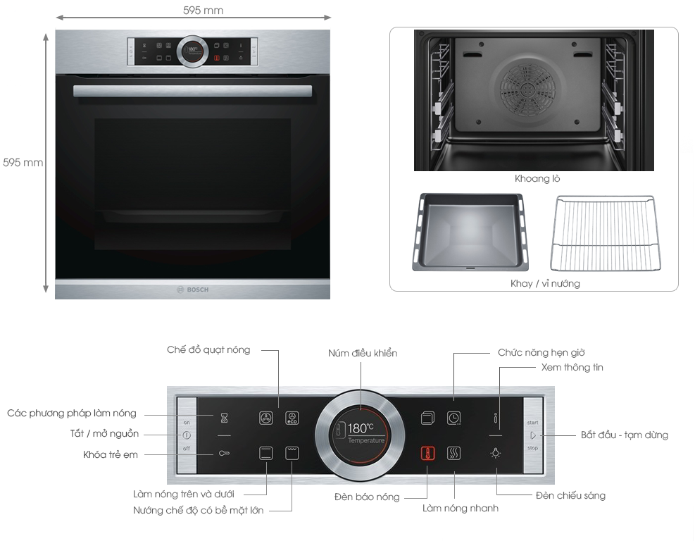 Lò Nướng Bosch HBG634HS1