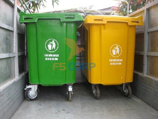 Thùng rác nhựa HDPE 660L