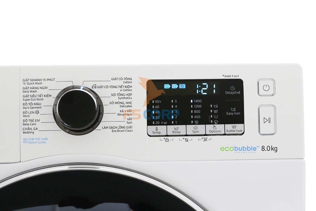 Máy giặt Samsung Inverter 8 kg WW80J54E0BW/SV
