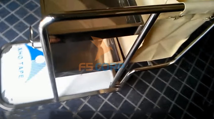 Xe làm vệ sinh phòng buồng inox 3 tầng F20
