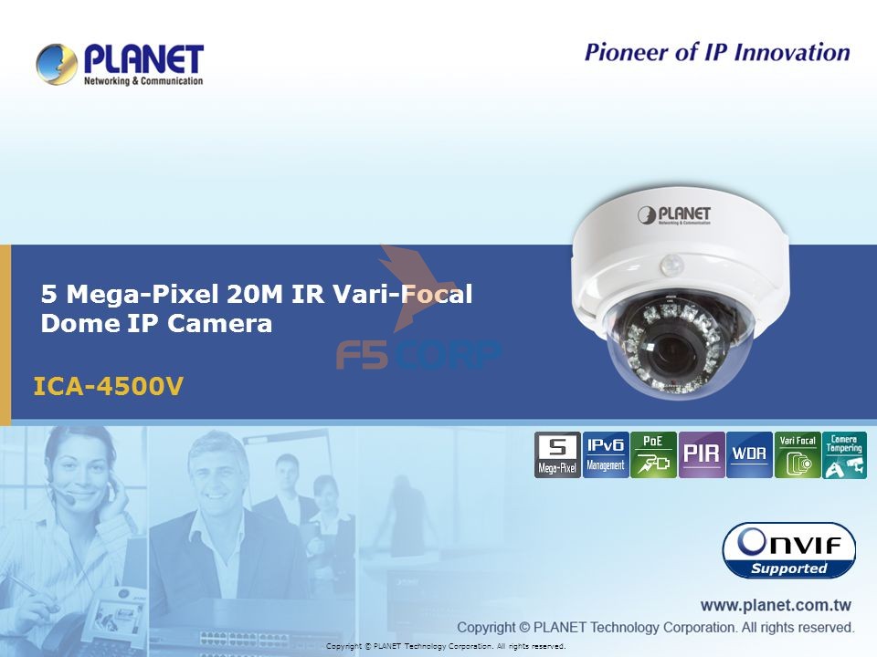 Outdoor Vandal DOME Type IP Camera  Planet ICA-5250V