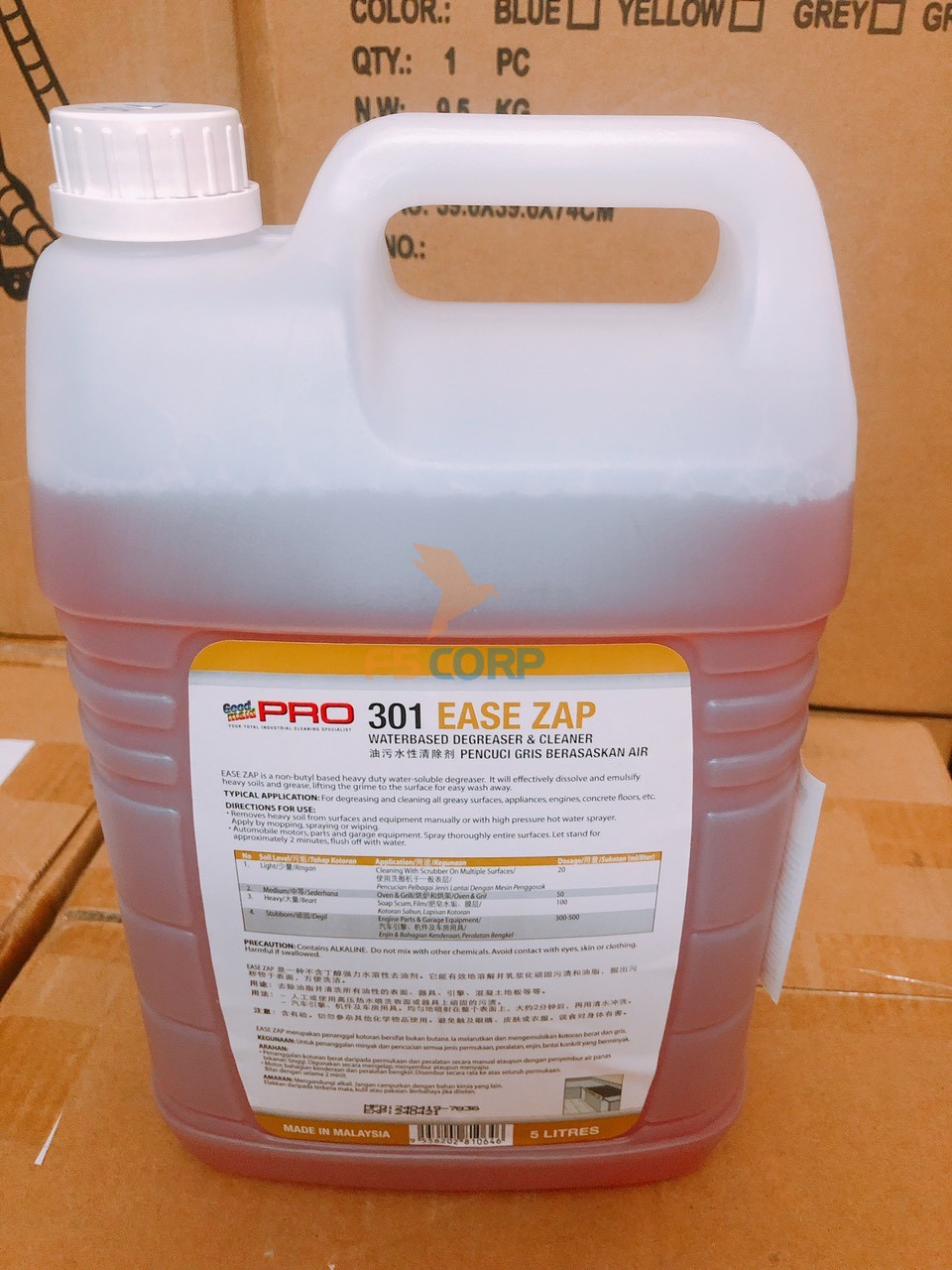 Dung dịch tẩy rửa dầu mỡ cơ khí, làm sạch giàn lạnh Goodmaid G301 - Can 20 Lít Nhập Malaysia