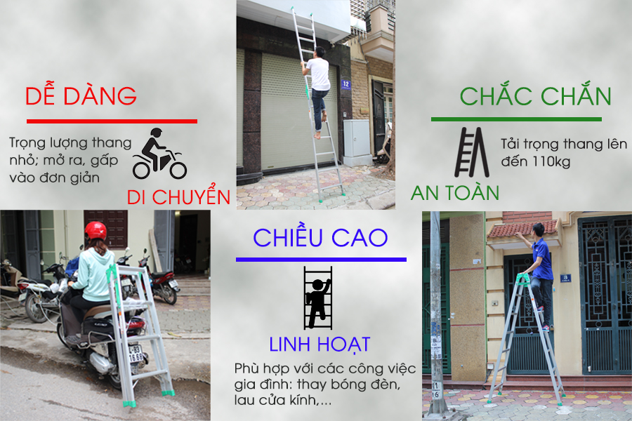 Thang nhôm gấp Nikawa NKY-8C