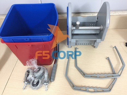 Xe đẩy vắt cây lau nhà 2 xô công nghiệp Fred 60L