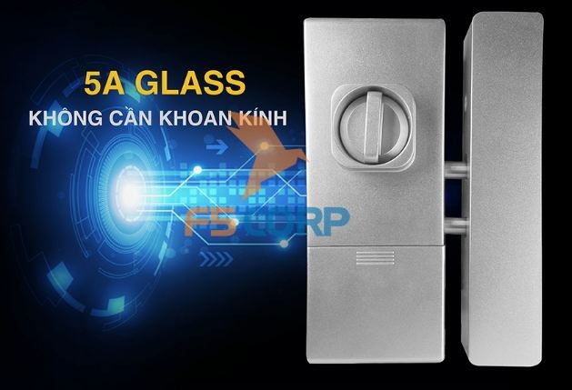Khóa cửa vân tay cao cấp 5A GLASS