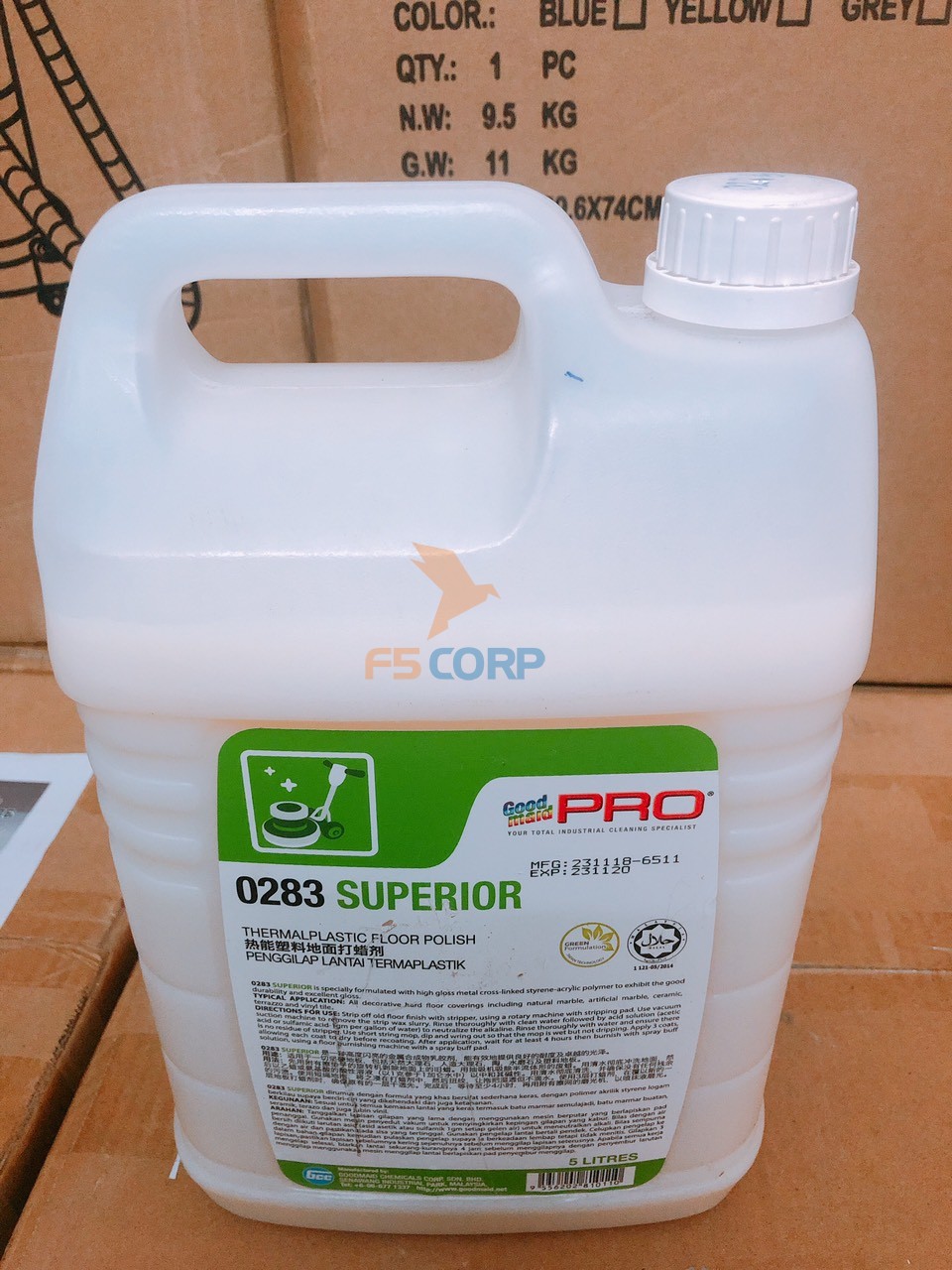 Sáp phủ bóng sàn hoàn thiện Goodmaid G0283-Superior Made in Malaysia can 5L