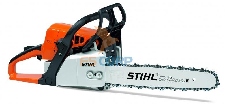 Máy cưa xích chạy xăng Stihl MS180 Lam sên bánh xe 18 in 30m 1 chân