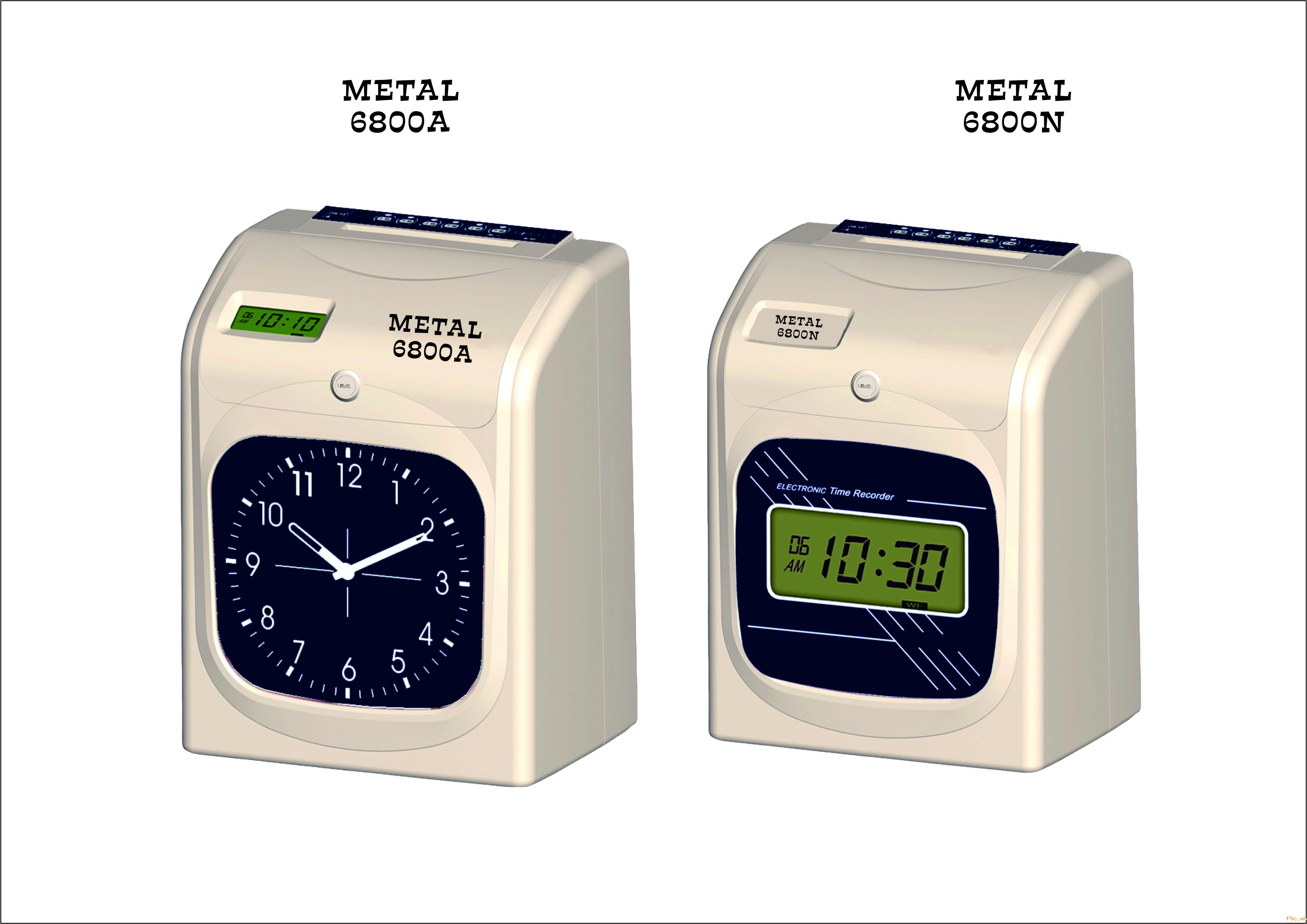 Máy chấm công thẻ giấy Metal 6800A