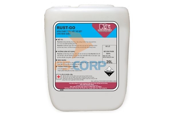 HÓA CHẤT TẨY VẾT RỈ SÉT CHO NHÀ GIẶT NCL RUST GO