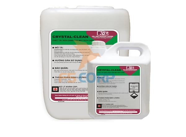 Hóa chất tẩy rửa dùng cho máy rửa chén Crystal Clean 20L