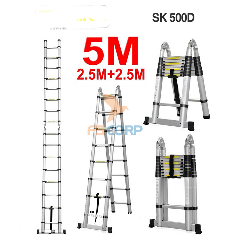 Thang nhôm rút gọn SUMIKA SK500D New