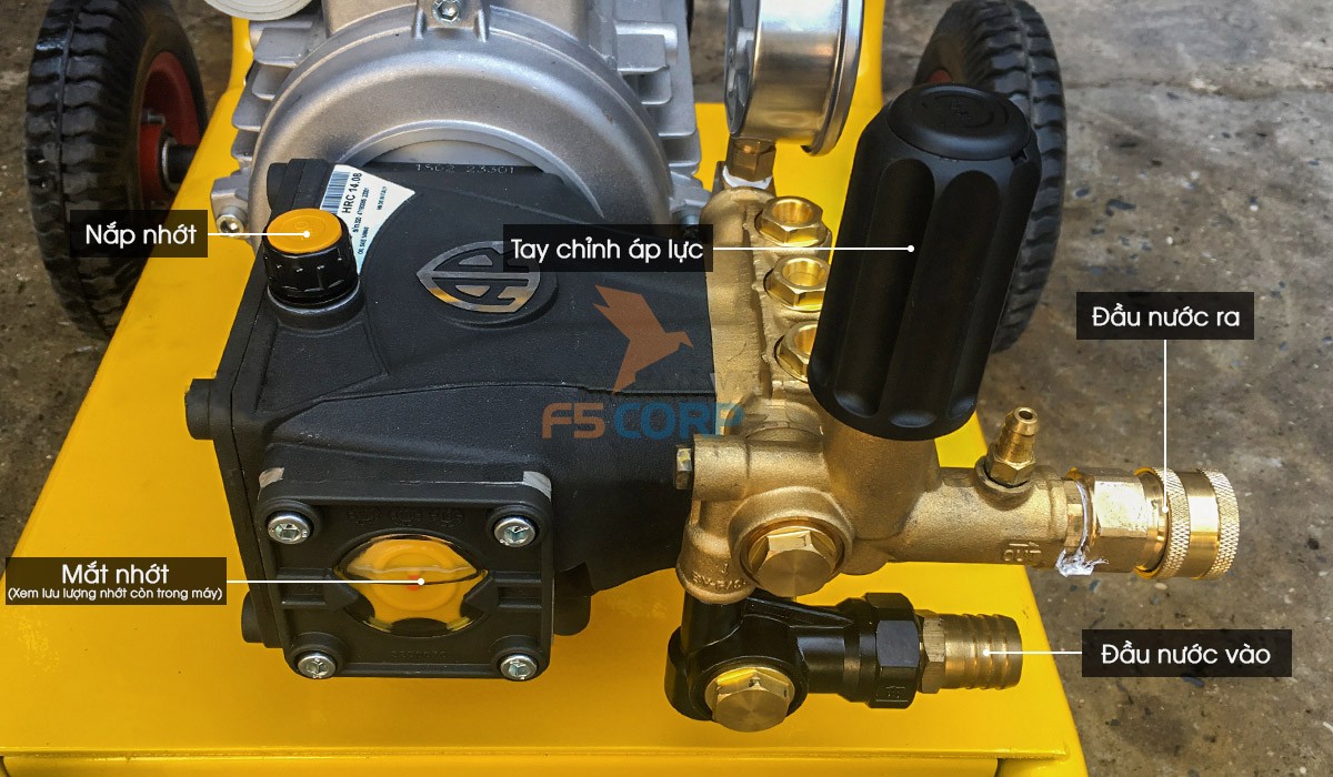 Máy phun xịt rửa xe áp lực cao Urali AR U22-1408