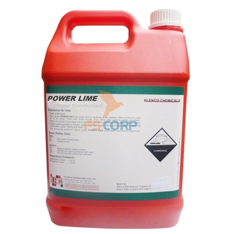 Hóa chất làm sạch, khử trùng và tẩy mùi Klenco Power Lime 20 lít