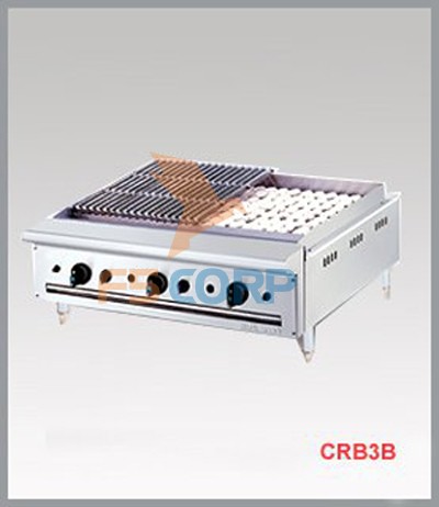 Bếp nướng than đá nhân tạo ba bếp Berjaya CRB 3B