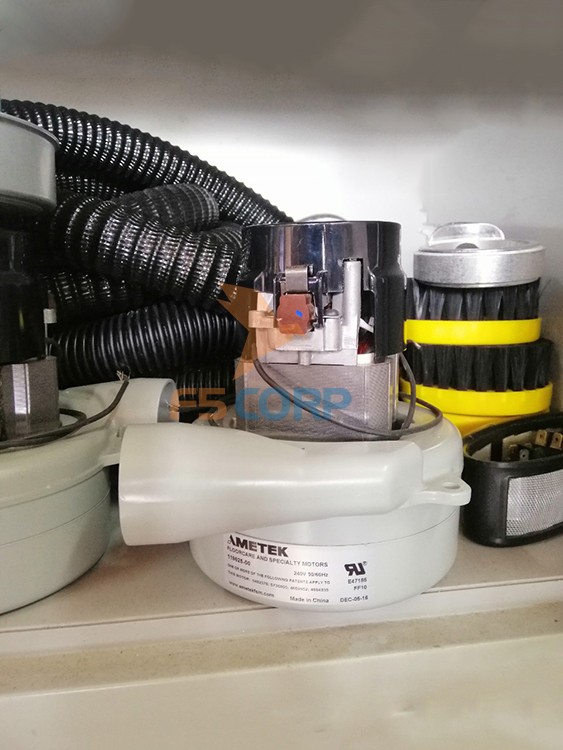 Motor máy chà sàn liên hợp Ametek 24V