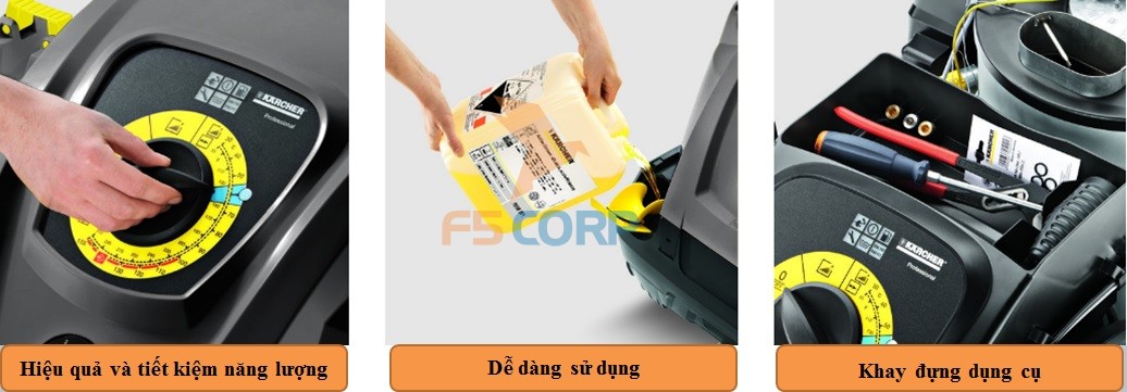 Máy phun áp lực nước nóng Karcher HDS 8/18-4 M *EU-I (1.077-908.0)