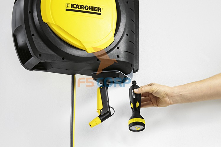 Bộ vòi tưới treo tường dây cuốn tự động 20m Karcher CR 7.220 (2.645-218.0)