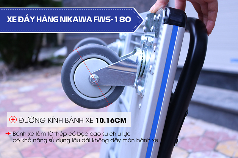 Xe đẩy hàng nhôm Nikawa FWS-180